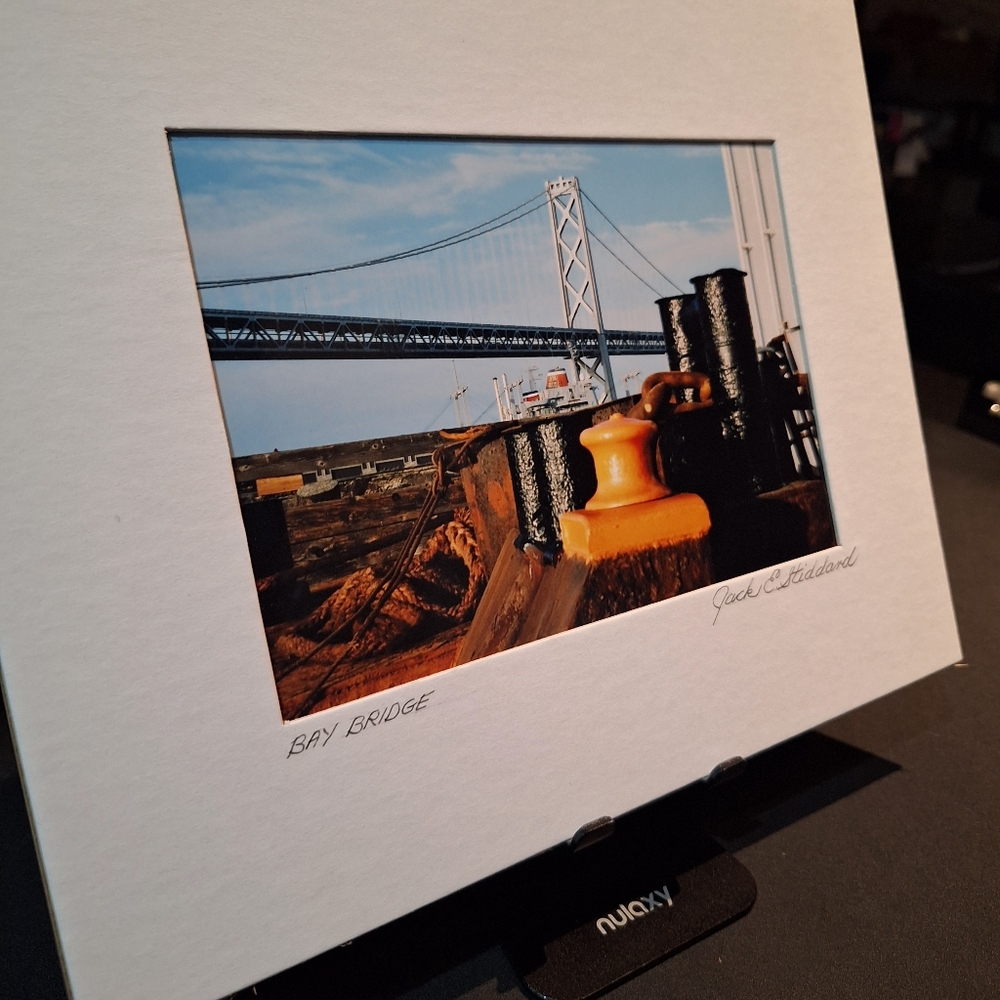 SF Pier w/Oakland Bay Bridge In Distance Art Photo By Jack E. Stiddard 5x7/8x10